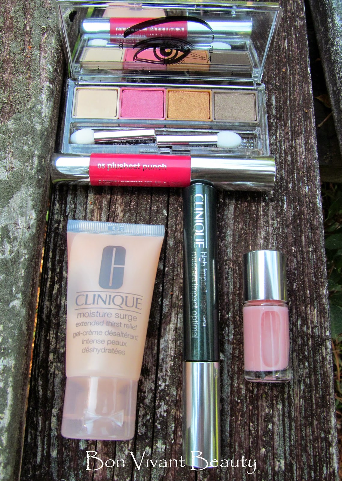 Bon Vivant Beauty Clinique's All About Shadow Quad in Olive in My Martini, At Dusk, Blushed