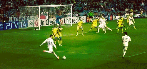 Gambar Animasi Bergerak Gol Cristiano Ronaldo Main Bola 