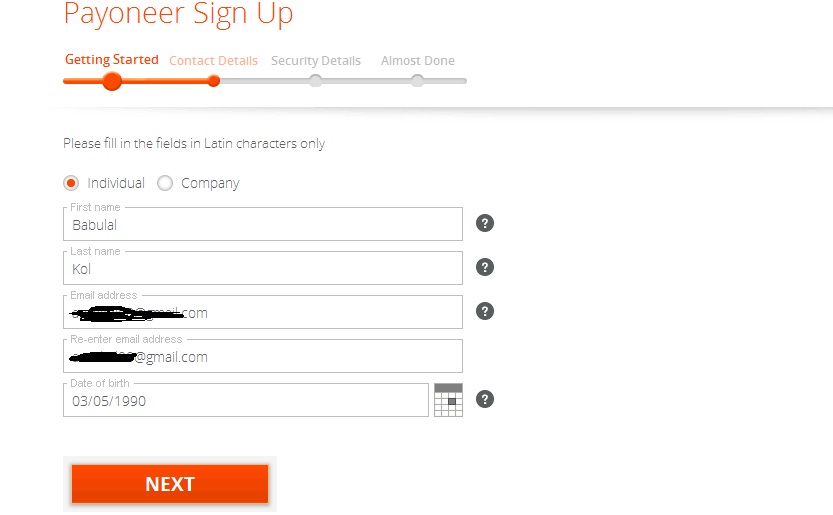 Payoneer пришел код подтверждения