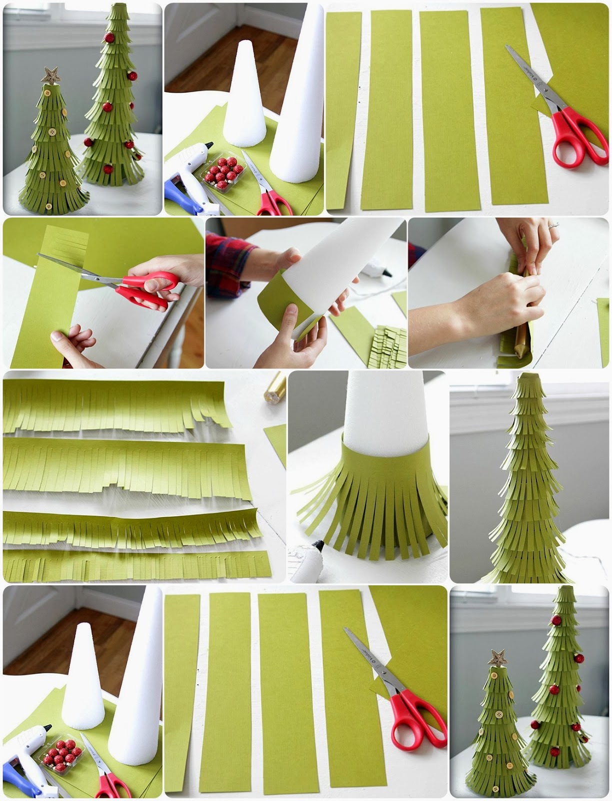 DIY Pretty Paper Christmas Tree