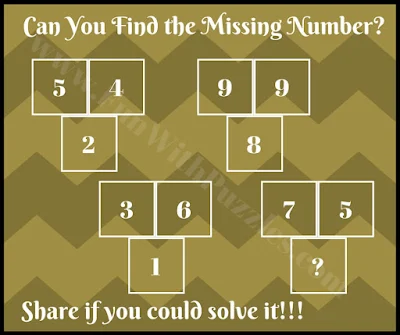 Tough math puzzle to find missing number