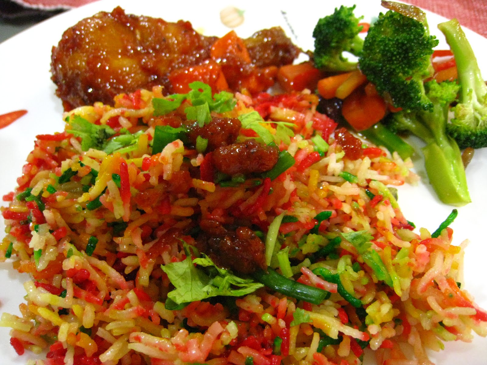 my baby steps in cooking Nasi Hujan Panas