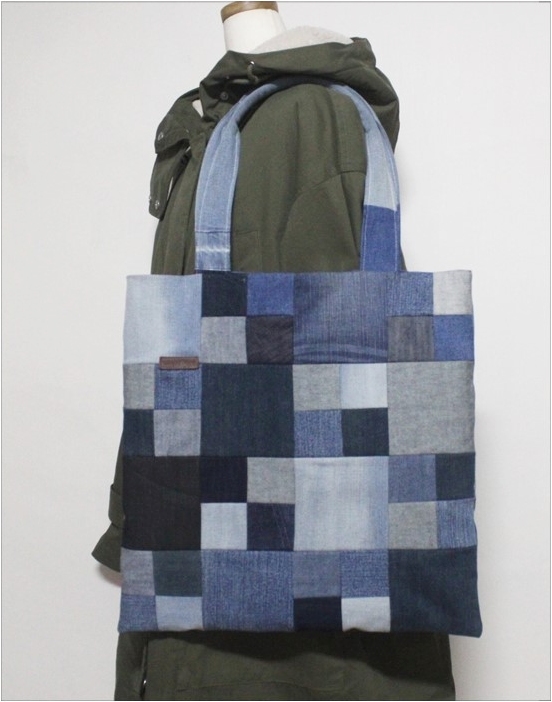 How To Sew A Patchwork Jean Tote Bag