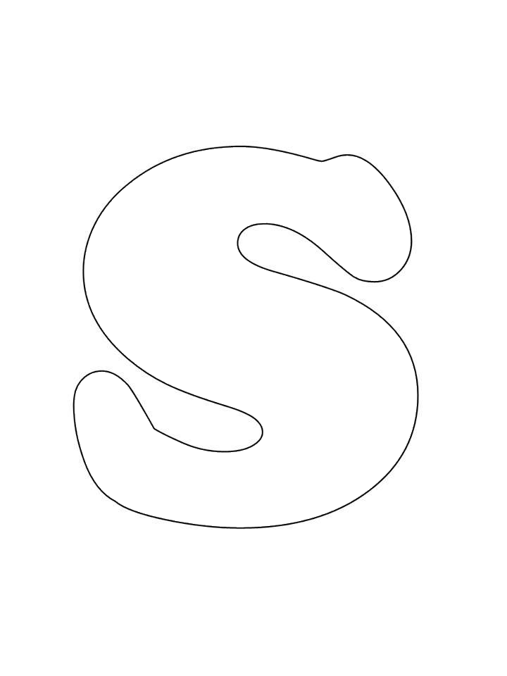 Pin de Roberta em Stickers Letras em 3d, Letras maiúsculas e minúsculas, Molde da letra s