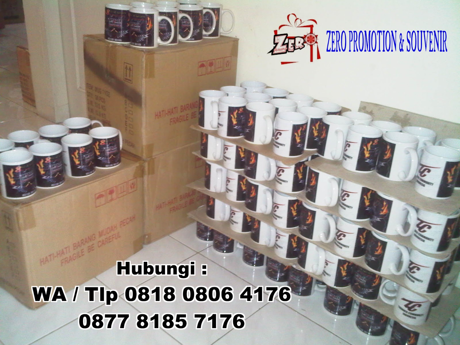 Jual Mug Standar Keramik Promosi Mug Souvenir Barang Promosi, Mug