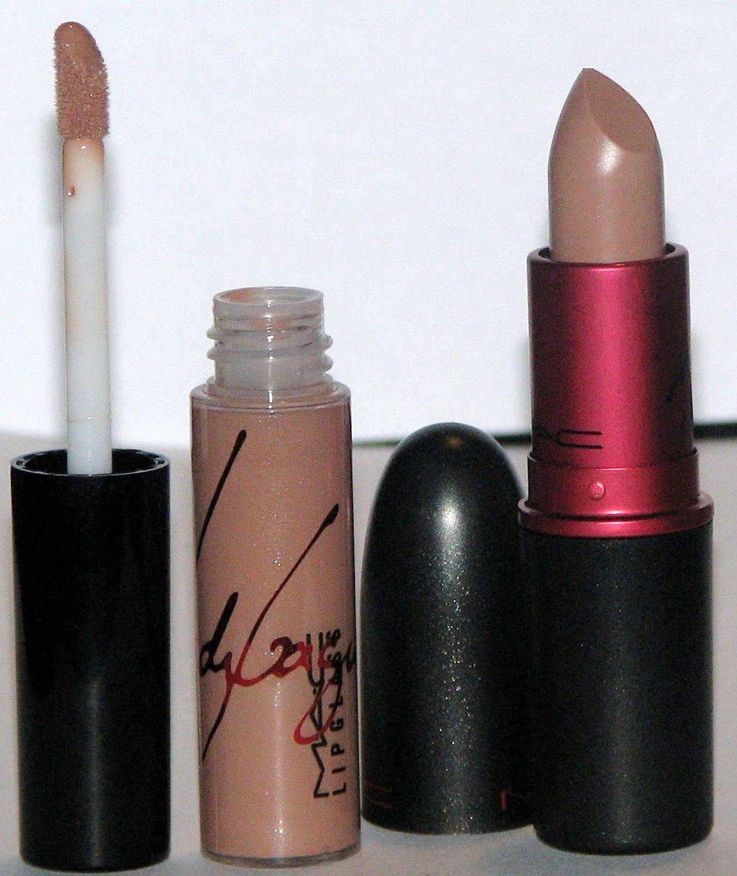 Mac Viva Glam Gaga 2 Lipstick & Lipglass Swatches - Blushing Noir