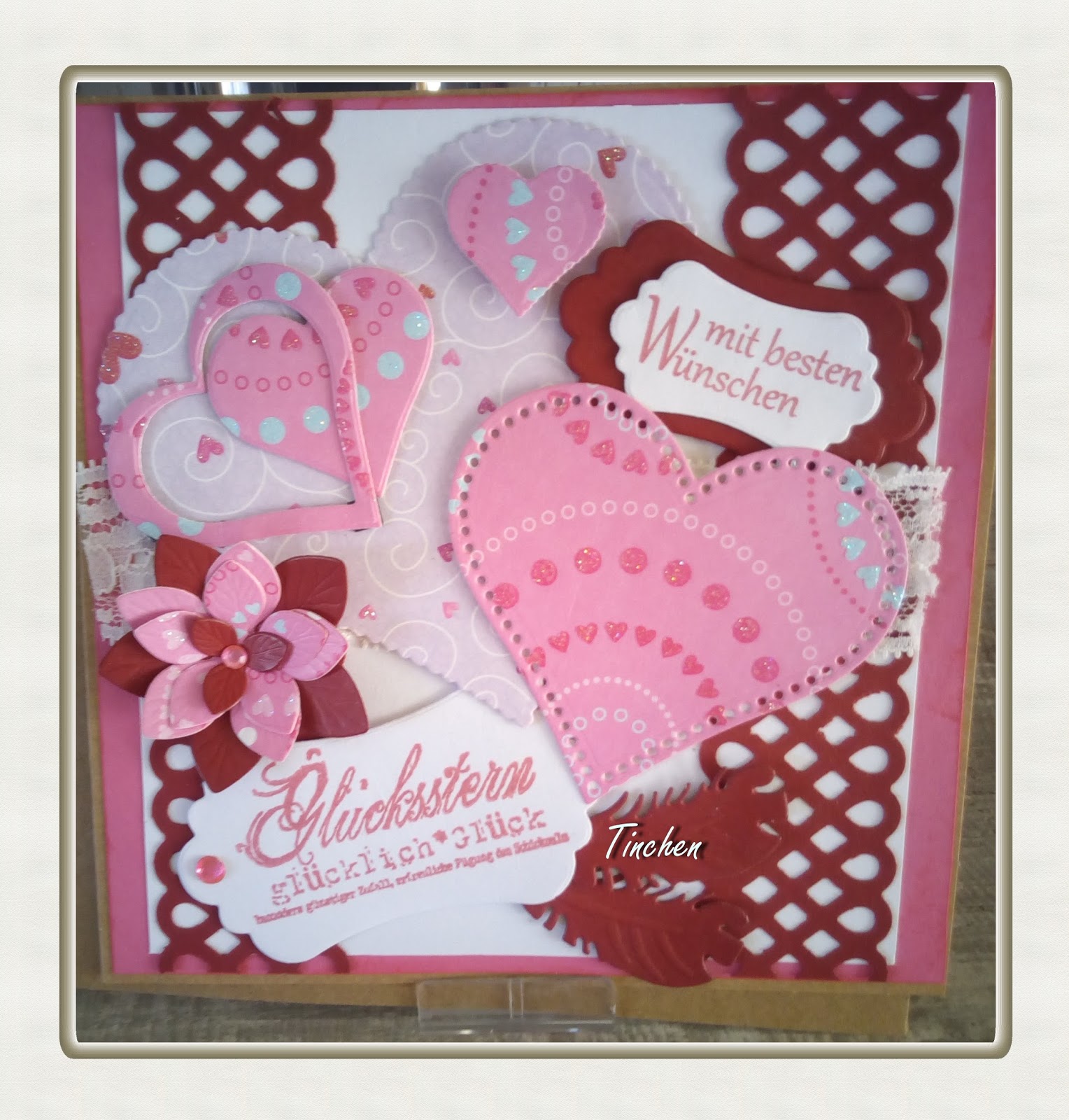 Tinchens - Bastelblog: Karte zur Verlobung Tinchens - Bastelblog: Karte zur Verlobung