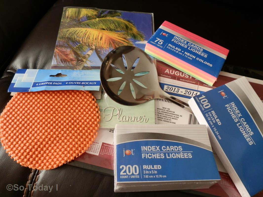 MY SCORE! 3 PACKS OF INDEX CARDS, 2 CALENDARS... ALL FOR 10! So