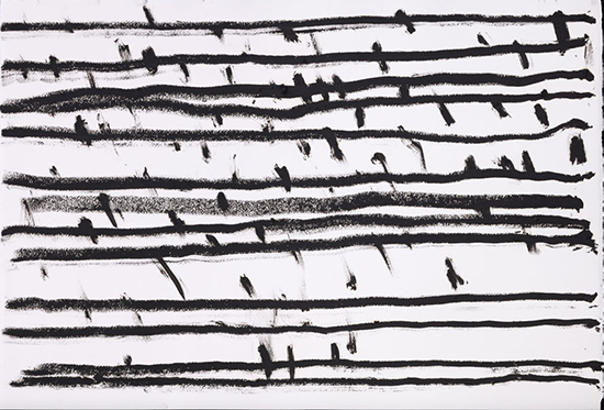 drawing Jannis Kounellis Untitled, 2015 Oilstick on paper