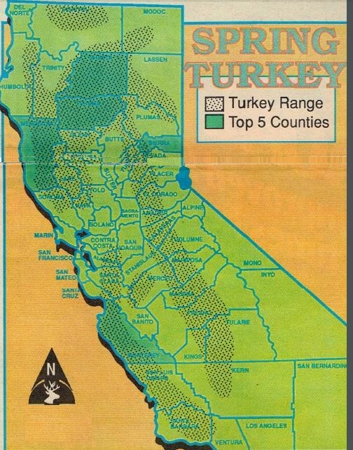 2023 California Turkey Hunting Maps Information, Where to Hunt, Call