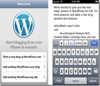 wordpress app for blogging