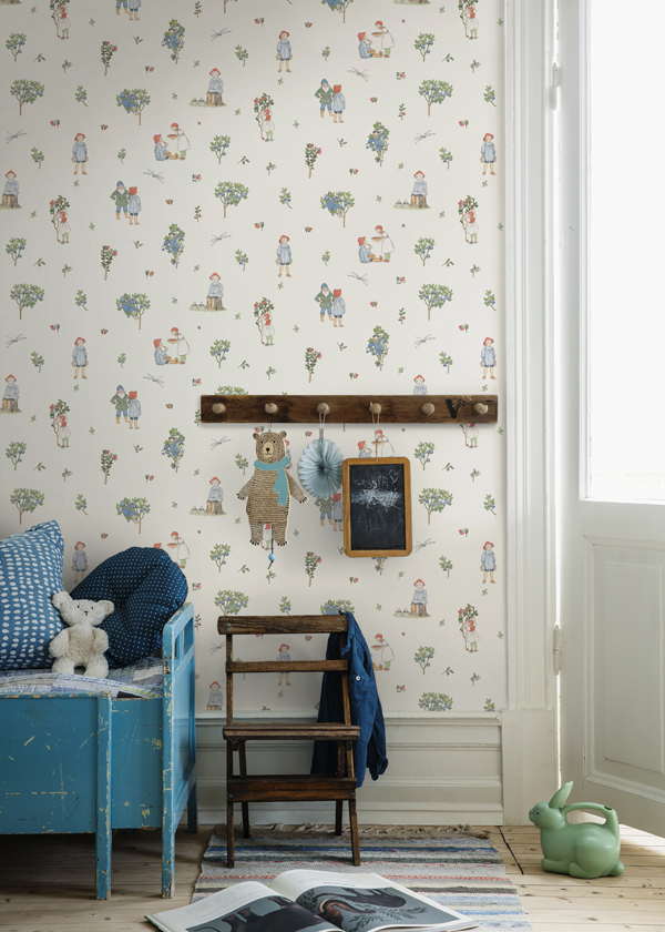 Beautiful Wallpaper for the Kid's Room, Boråstapeter, via Scandinavian Love Song