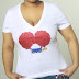 GHSLWear® Women Deep V-neck "OWlife" T-shirt