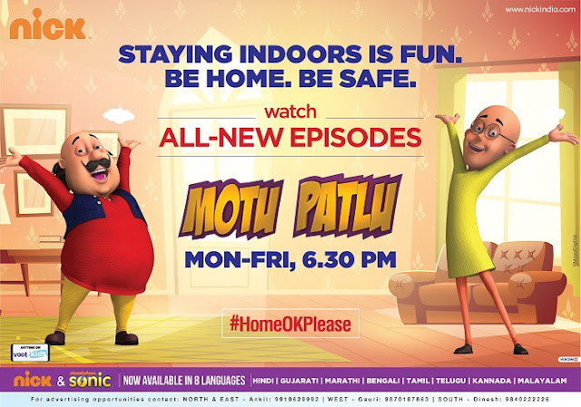 NickALive!: Nickelodeon India Launches #HomeOkPlease Campaign; To Air New  Episodes of Favorite Nicktoons to Entertain Quarantined Kids; Leads the  Category with 34% Market Share