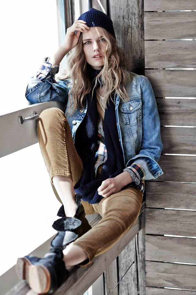 Camperas de jeans de moda invierno 2015 Paula Cahen D'Anvers.