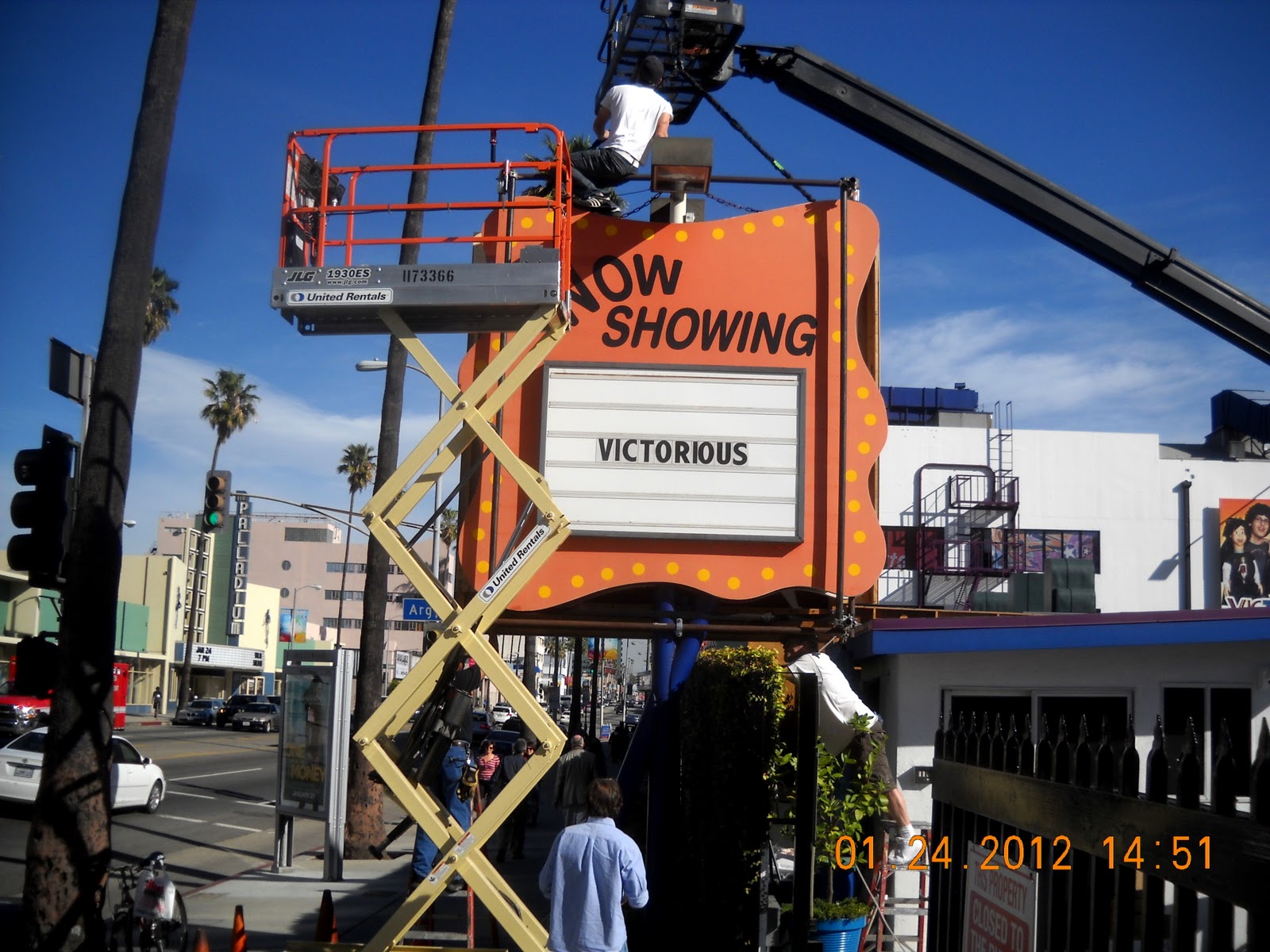 The Hollywood Rounder's Pictures Nickelodeon Theater on Sunset Blvd.