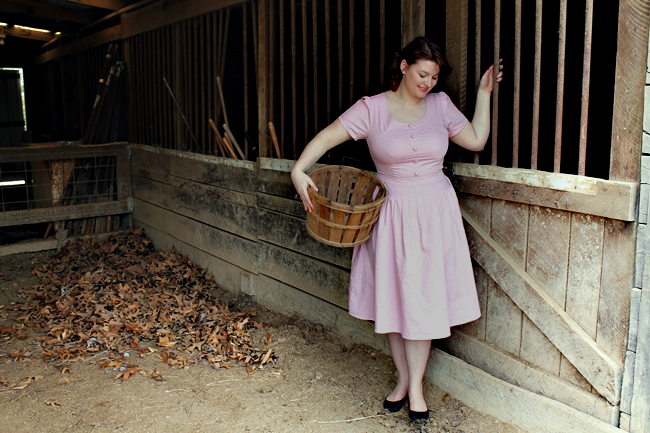 vintage 1950s style pink dress from EShakti