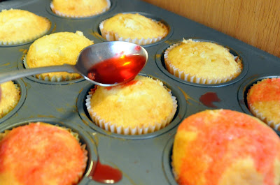 strawberry jello in cupcakes