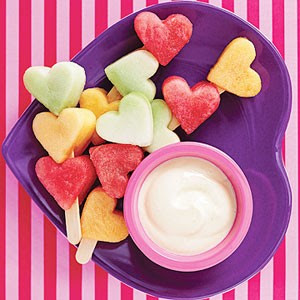 dia dos namorados - salada de frutas coração