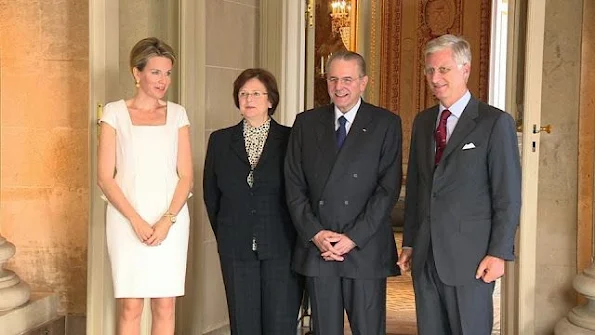 Queen Mathilde received Jacques Rogge, former President of the IOC, newmyroyals