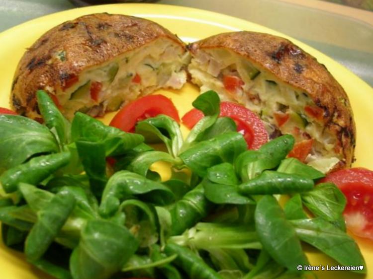 Irène`s Leckereien♥: Tomaten-Zucchini-Flan