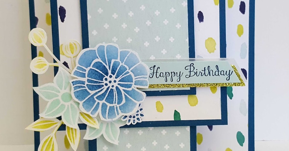 Falling Flowers Stand Alone Card StampnPaper Junkie