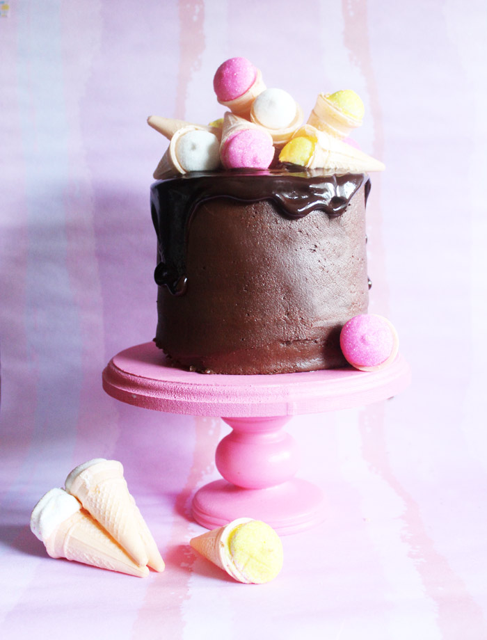 Marshmallow Ice Cream Cone Cake Poppytalk