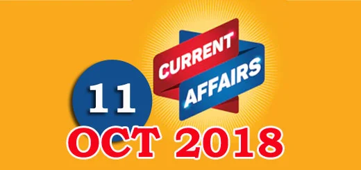 Kerala PSC Daily Malayalam Current Affairs 11 Oct 2018