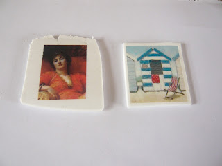 Waterslide image transfer on polymer clay
