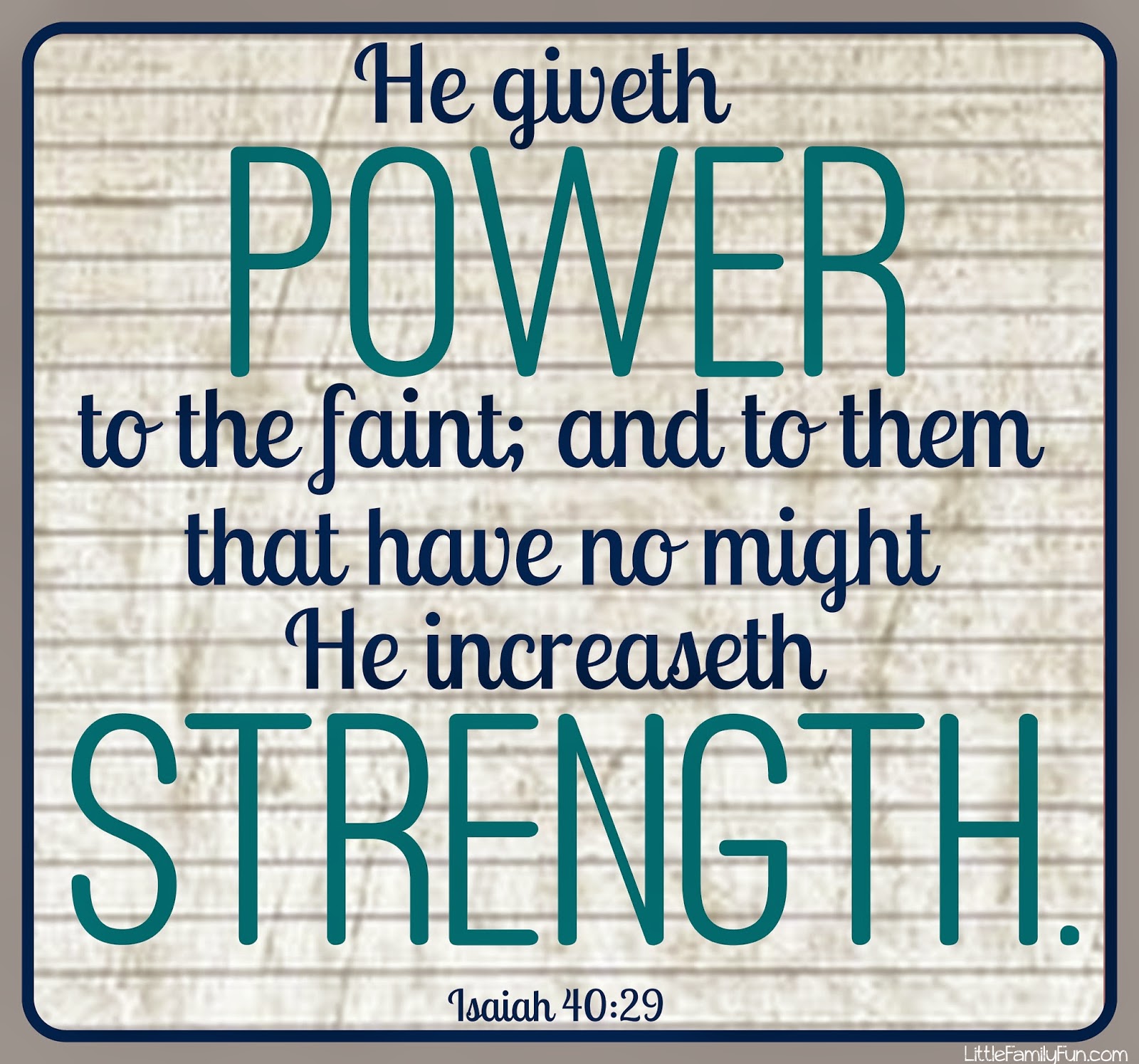 Little Family Fun Power & Strength