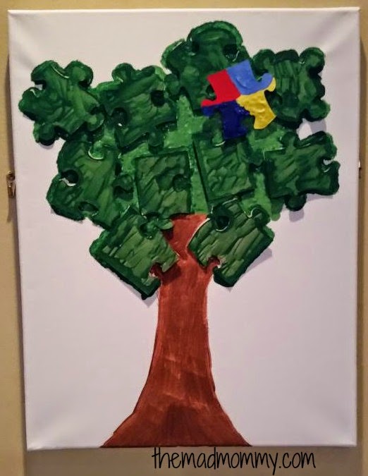 One of a kind art on the wall! themadmommy.com