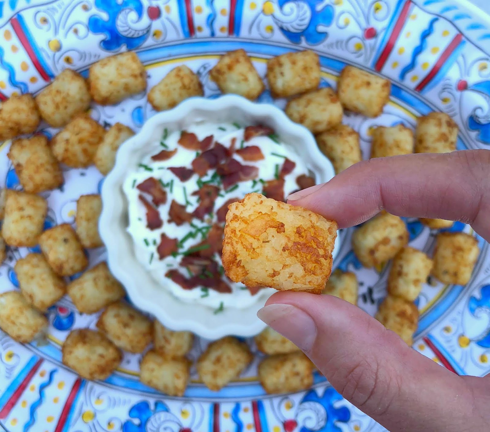 Jac o' lyn Murphy Baked Potato Tots with Loaded Dip