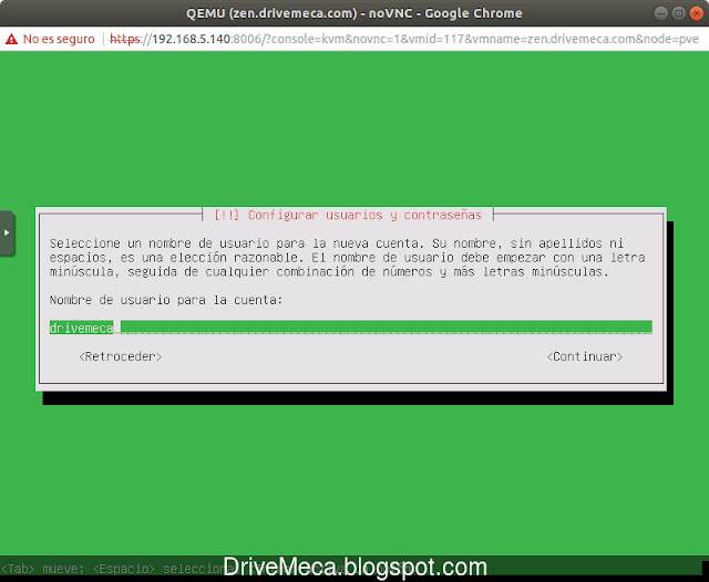 Creamos una cuenta de usuario para administrar el servidor Creamos una cuenta de usuario para administrar el servidor