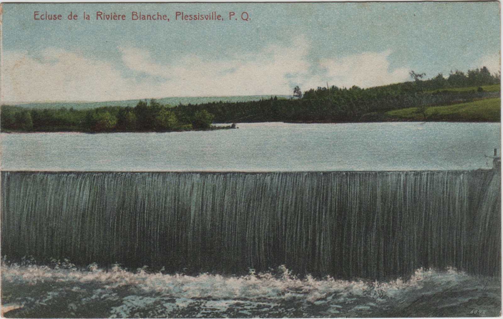 Plessisville en Cartes Postales Ecluse De La Rivière Blanche
