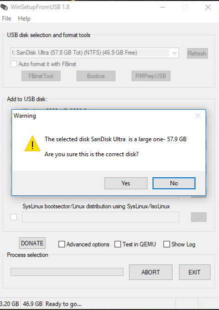 How to create multiple bootable usb using Winsetup?