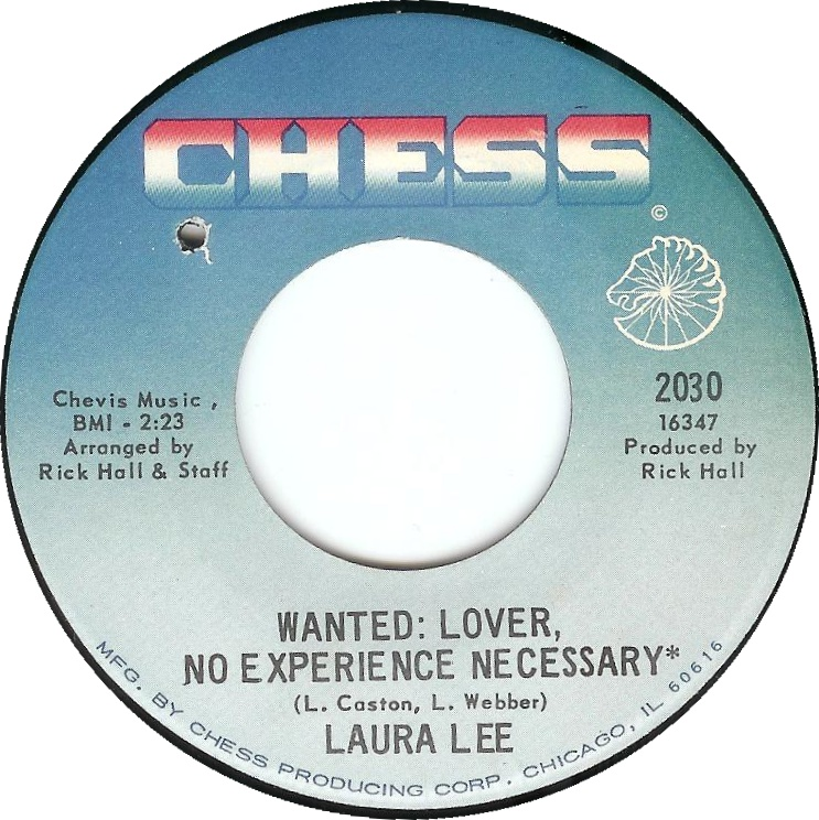 New Funk Classic Master: Laura Lee - Wanted Lover, No Experience Neccessary