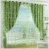 green bedroom curtains design