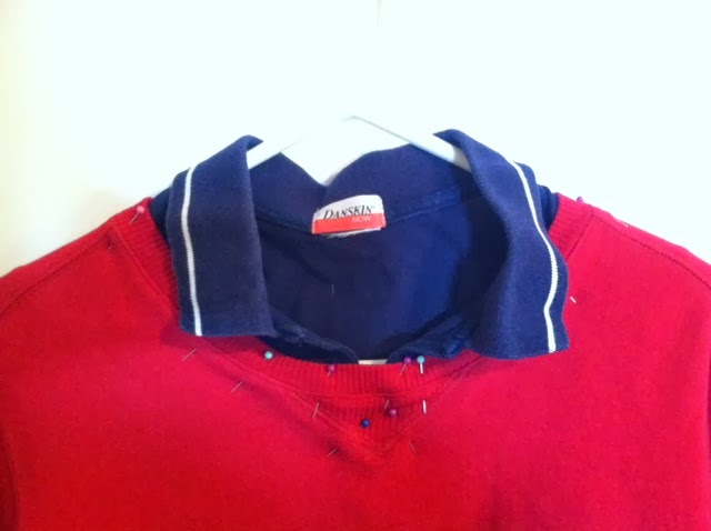 Ms. Nancy's Nook : Upcycle: Sweatshirt + T'Shirt = Layered Look