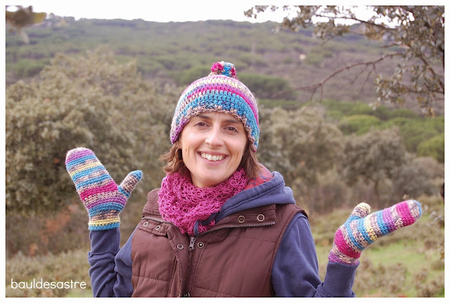 baúl desastre, gorro a ganchillo