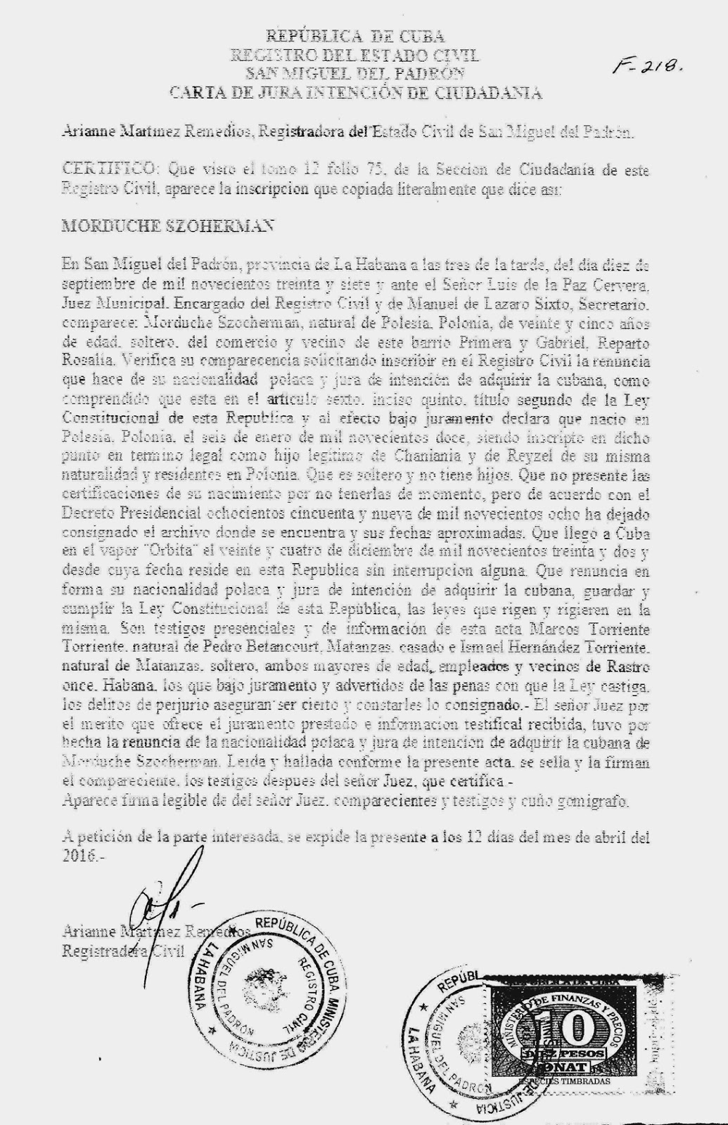 Ancestral Discoveries A Declaration of Intention — from Cuba