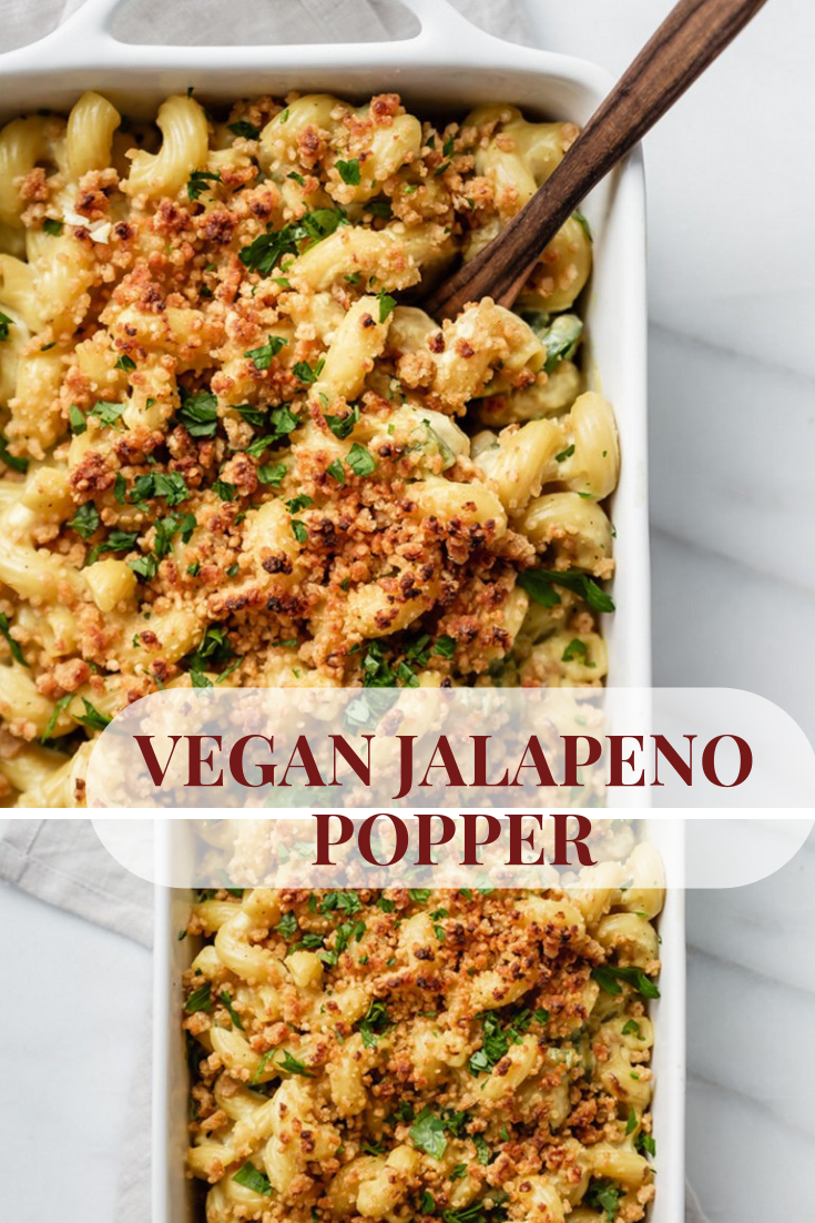 Vegan Jalapeno Popper Mac and Cheese