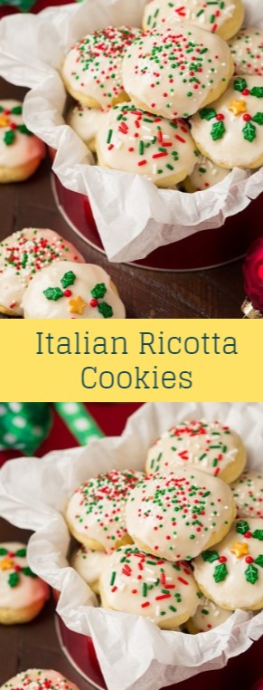 Italian Ricotta Cookies #christmas #cookies - Selfia Kitchen