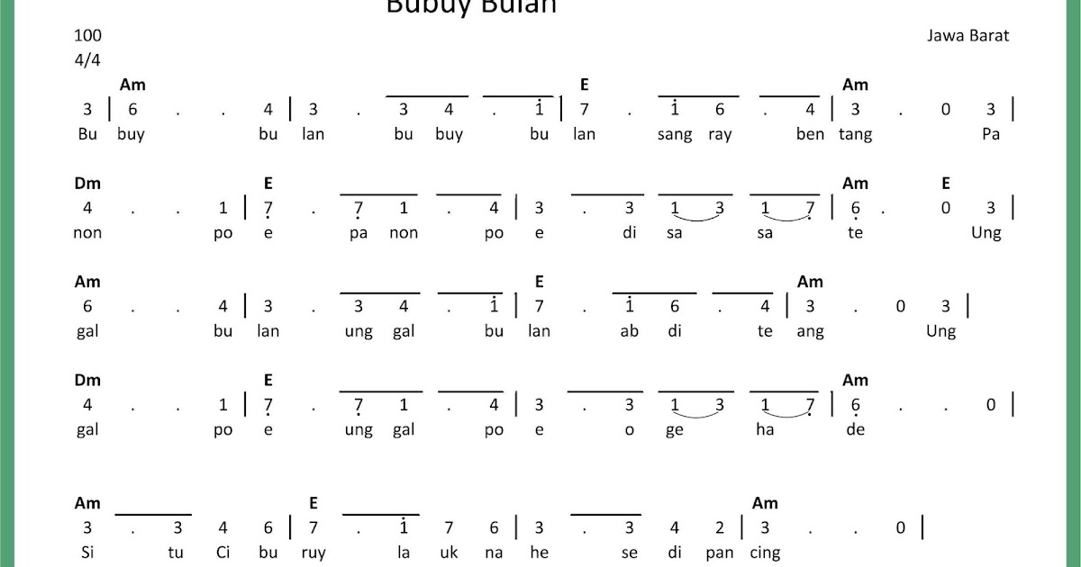 Berikut Lirik Lagu Mojang Priangan Beserta Terjemahannya Lengkap Lagu Indonesia Versi Sunda Lirik