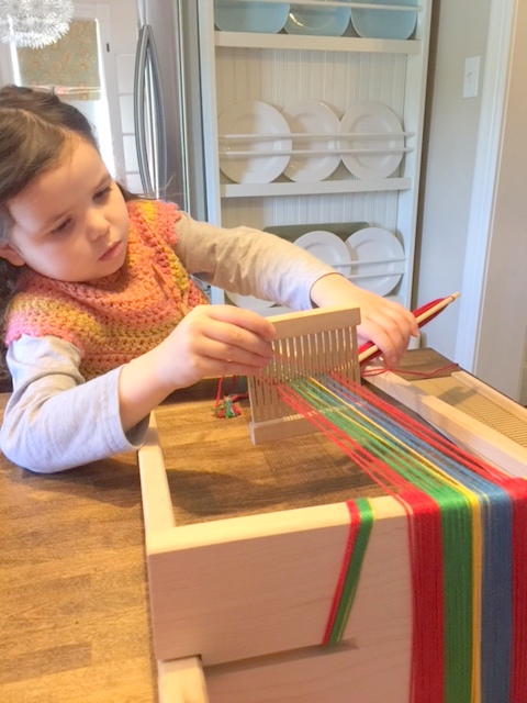 Making Montessori Ours: Loom Knitting With Kids, Montessori