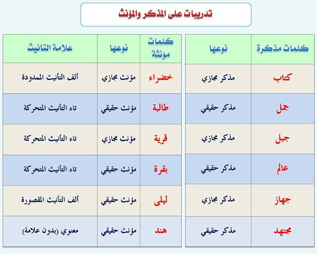  انفراد.... كل قواعد اللغة العربية لطلاب "ابتدائي - اعدادي - ثانوي" في صورة لوحات مبسطة مع الشرح والتدريبات 13