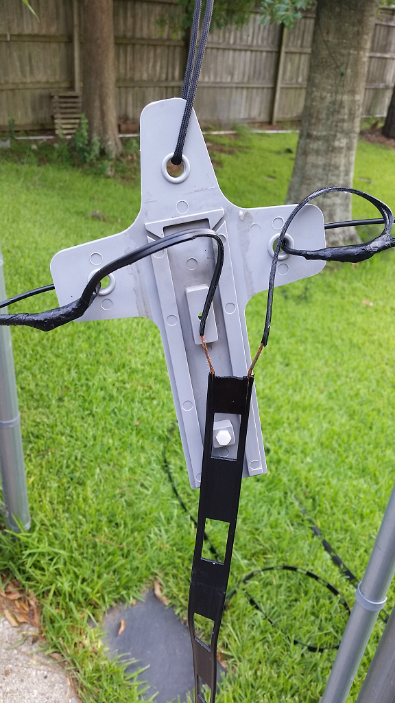 WA5MLF Lightning damage to antenna