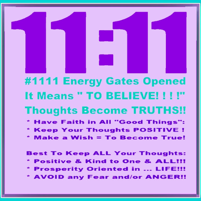 1111 Energy Gates Open: Remain Calm to Manifest | Dinar ...
