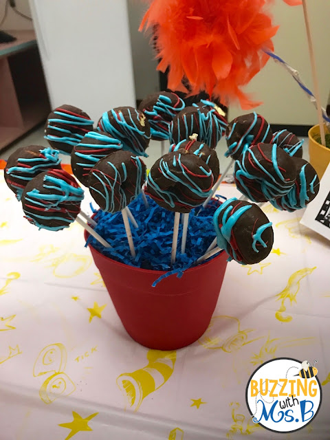 Celebrate Read Across America with these fun Seuss-themed ideas and activities! The entire week is chock full of events and tasty snacks and treats! Check out the cute bulletin boards and decorations we used to celebrate this fun week such as Seuss signposts and truffula trees! 