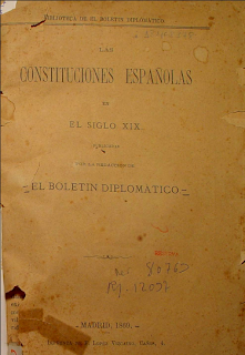 Constituciones Españolas S.XIX