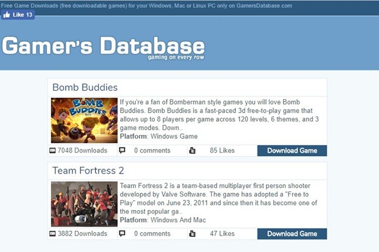 gamersdatabase.com